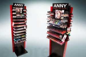 Floor display/Anny/nail polish display/floor sales stand/andres/cosmetic display/sales display